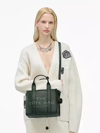 MARC JACOBS | Sac en cuir - Cabas THE SMALL TOTE LEATHER | dunkelgrün